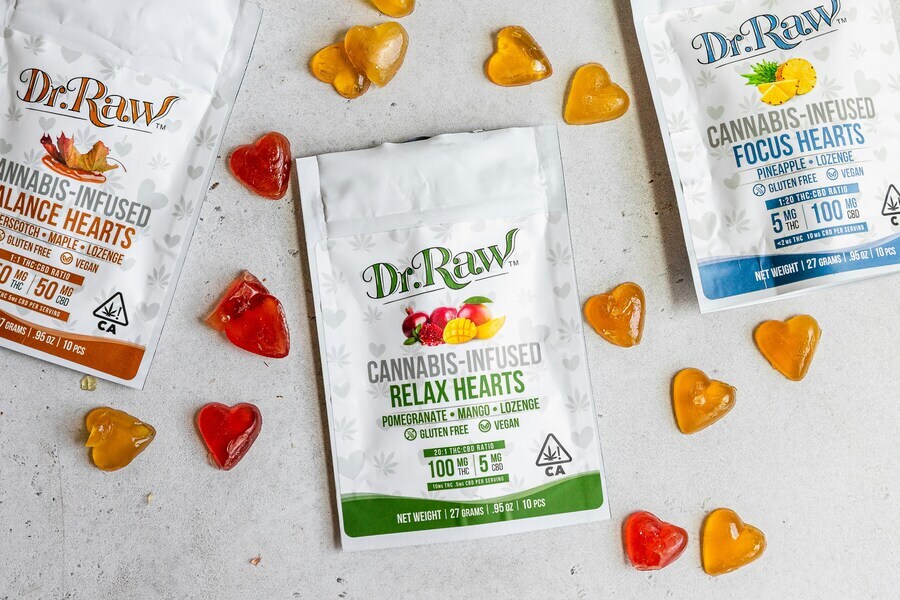 Finished homemade THC gummies made with cannabis distillate coated in sugar Finished homemade THC gummies made with cannabis distillate coated in sugar